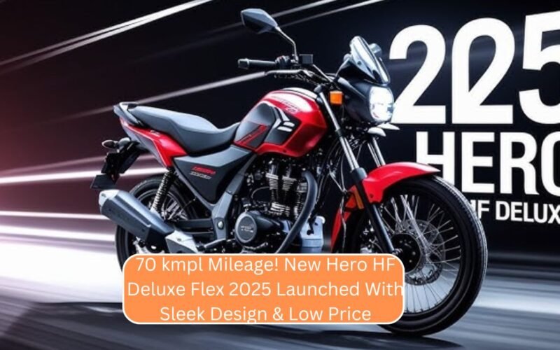 70 kmpl Mileage! New Hero HF Deluxe Flex 2025 Launched With Sleek Design & Low Price