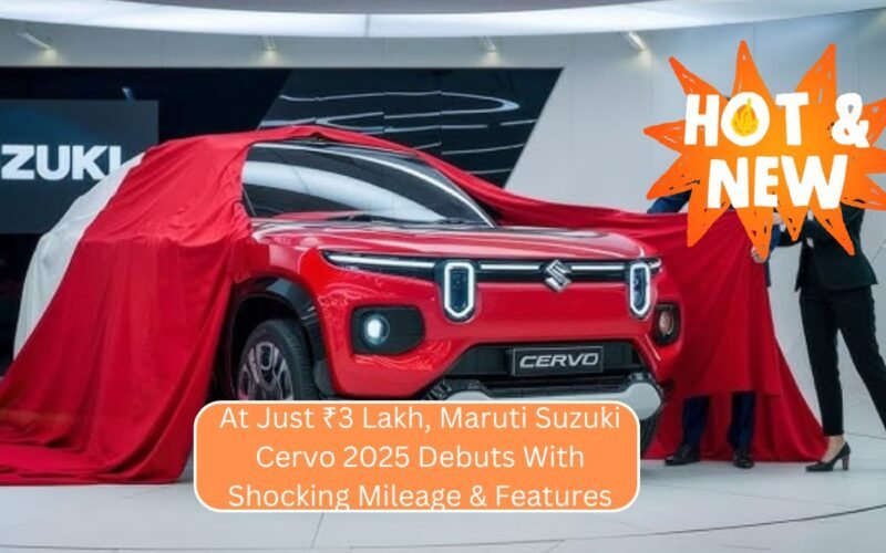 At Just Rs.3 Lakh, Maruti Suzuki Cervo 2025 Debuts With Shocking Mileage & Features