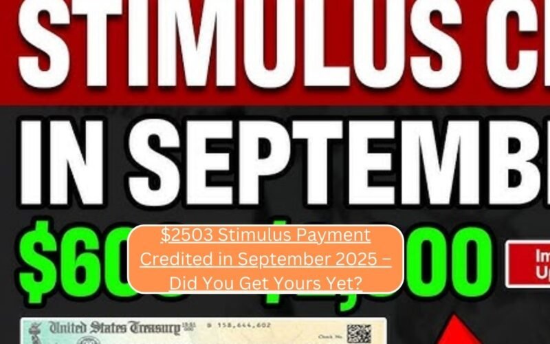$2503 Stimulus Payment Credited in September 2025 – Did You Get Yours Yet?